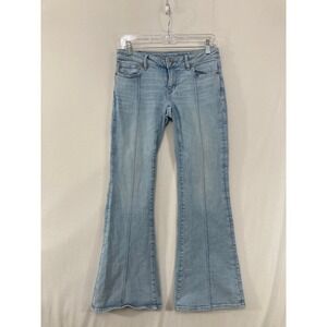 American Eagle Super Low-Rise Flare Jeans size 2 Light Wash
